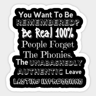 Be Real 100 Sticker